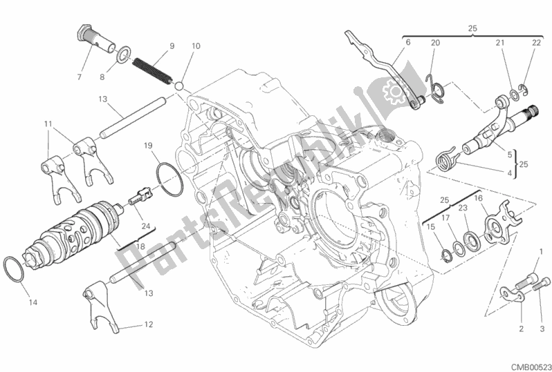 Tutte le parti per il Camma Forcella - Cambio del Ducati Scrambler Icon Dark Thailand 803 2020
